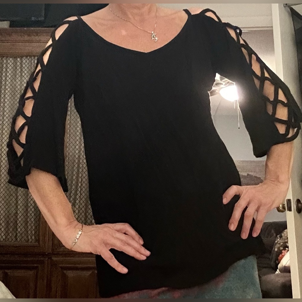 Rhonda Shear black top/shirt